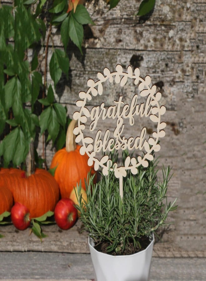 Cliths Wooden Thanksgiving Table Topper Rustic Thanksgiving Table Decor Custom Cake Topper Names Topper DIY Craft Gift for Bride & Groom - Image 1